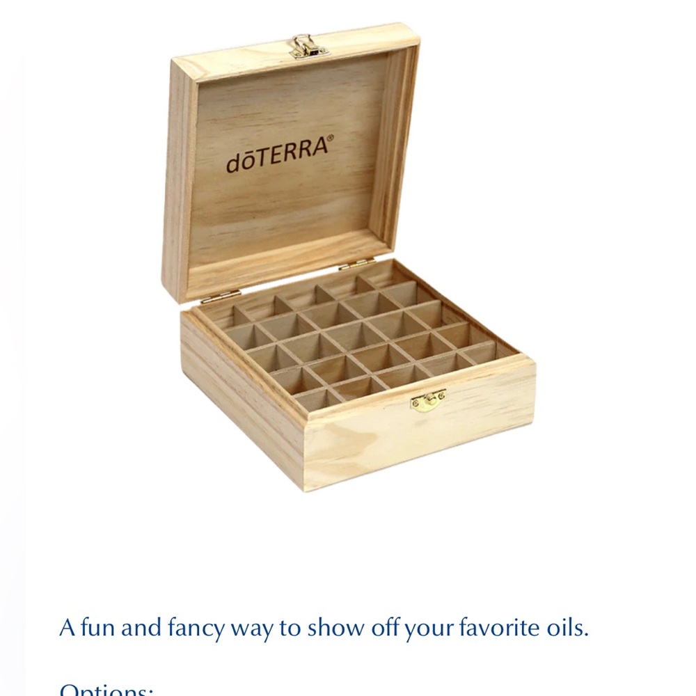 dōTERRA Large Essential Oils Wooden Storage Box